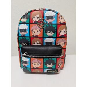 Jujutsu Kaisen Crunchyroll Bioworld Chibi Character Grid Mini Backpack NWT